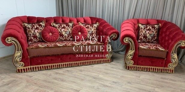 Комплект диван-кровать и кресло, "Алладин" 
