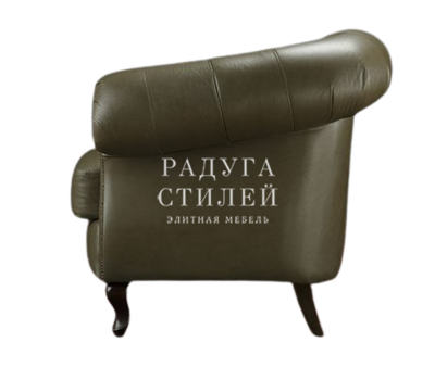 Диван в кабинет, кожаный, Бруно-2